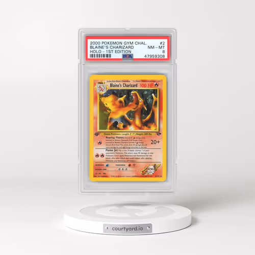 2000 Pokémon Gym Challenge #2 Blaine's Charizard - 1st Edition Holo (PSA 8 NM-MT)