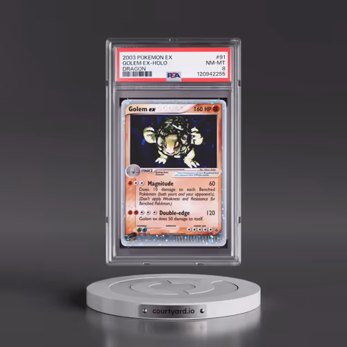 2003 Pokémon EX Dragon #91 Golem EX - Holo Holo (PSA 8 NM-MT)