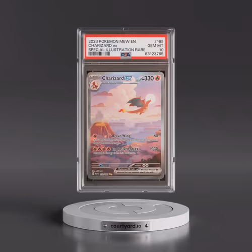 2023 Pokémon Mew EN-151 #199 Charizard EX - Holo Special Illustration Rare (PSA 10 GEM MINT)