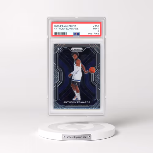2020 Panini Prizm #258 Anthony Edwards (PSA 9 MINT)