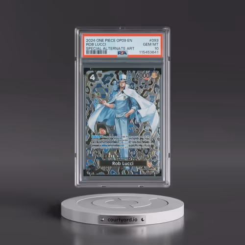 2024 One Piece OP09-Emperors in the New World #093 Rob Lucci - Special Alternate Art (PSA 10 GEM MIN