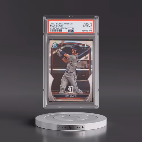 2023 Bowman Draft #BDC76 Max Clark - Chrome-Refractor (PSA 10 GEM MINT)