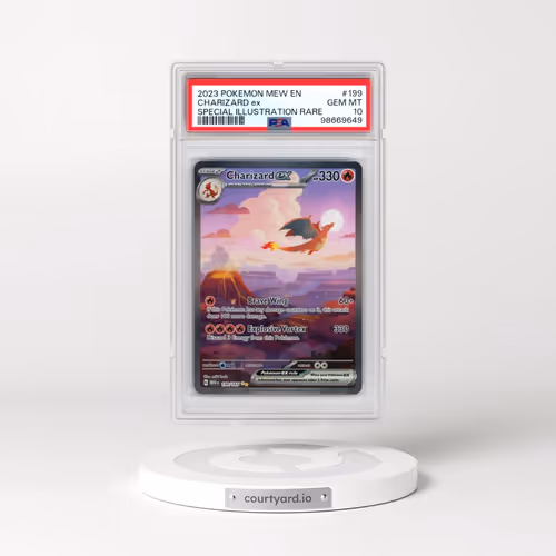 2023 Pokémon Mew EN-151 #199 Charizard EX - Holo Special Illustration Rare (PSA 10 GEM MINT)