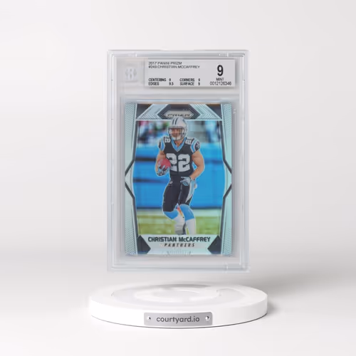 2017 Panini Prizm #249 Christian McCaffrey - Prizm (BGS 9 MINT)