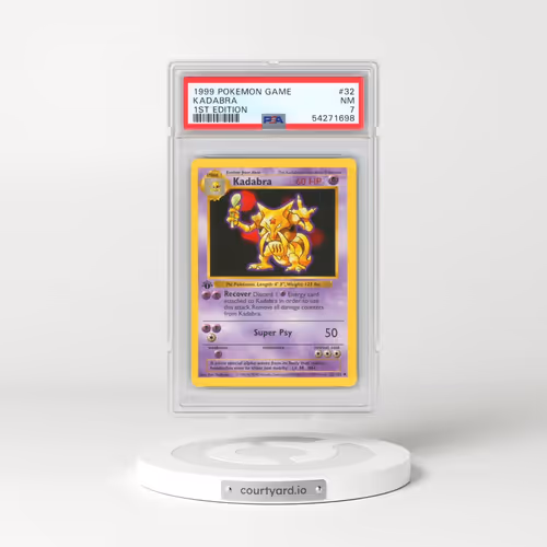 1999 Pokémon Game #32 Kadabra - 1st Edition (PSA 7 NM)