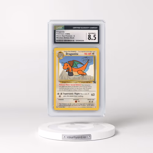 1999 Black Star Promos #5 Dragonite - Mewtwo Strikes Back (CGC 8.5 NM-MT+)