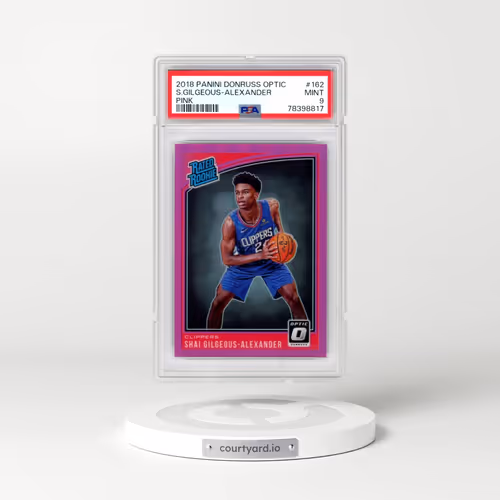 2018 Panini Donruss Optic #162 Shai Gilgeous-Alexander - Pink (PSA 9 MINT)