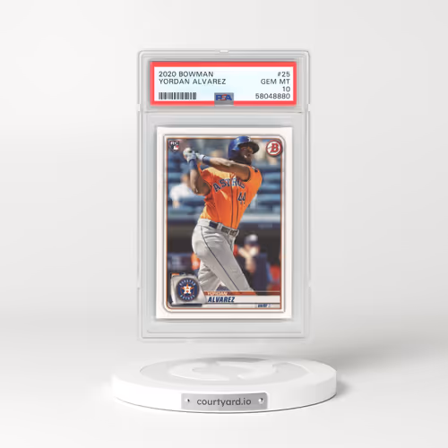 2020 Bowman #25 Yordan Alvarez (PSA 10 GEM MINT)