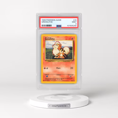 1999 Pokémon Game #28 Growlithe (PSA 9 MINT)