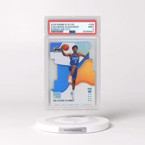 2018 Panini Status #156 Shai Gilgeous-Alexander - Pursuit Die-Cut (PSA 9 MINT)