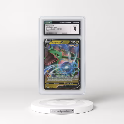 2022 Crown Zenith #100/159 Rayquaza V - Holo (CGC 9 MINT)