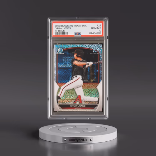 2023 Bowman Mega Box Chrome #25 Druw Jones (PSA 10 GEM MINT)