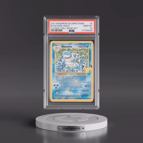 2021 Pokémon Celebrations Classic Collection #2 Blastoise - Holo (PSA 10 GEM MINT)