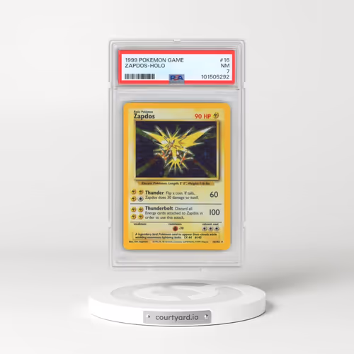 1999 Pokémon Game #16 Zapdos - Holo (PSA 7 NM)