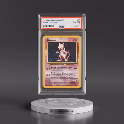 1999 Pokémon Game #10 Mewtwo - Holo (PSA 8 NM-MT)