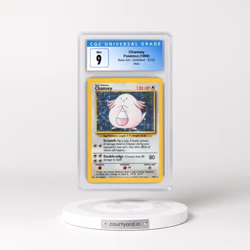 1999 Base Set #3/102 Chansey - Holo (CGC 9 MINT)