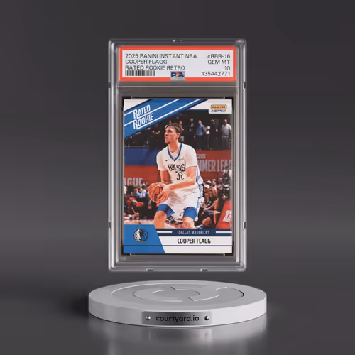 2025 Panini Instant NBA Rated Rookie Retro #RRR-16 Cooper Flagg (PSA 10 GEM MINT)
