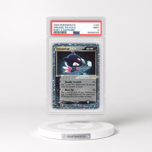 2003 EX Ruby & Sapphire (2003 Copyright, w/ "e" Symbol) #103 Sneasel ex - Holo (PSA 9 MINT)