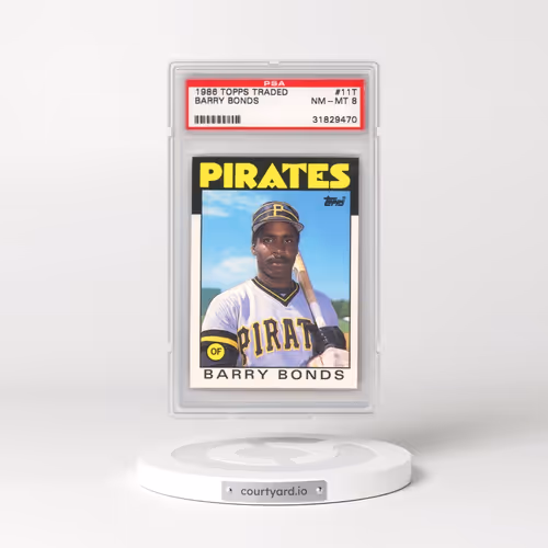 1986 Topps Traded #11T Barry Bonds (PSA 8 NM-MT)