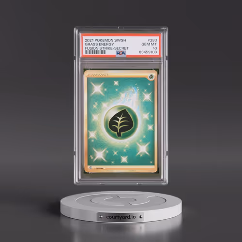 2021 Pokémon Sword & Shield Fusion Strike #283 Grass Energy - Secret (PSA 10 GEM MINT)