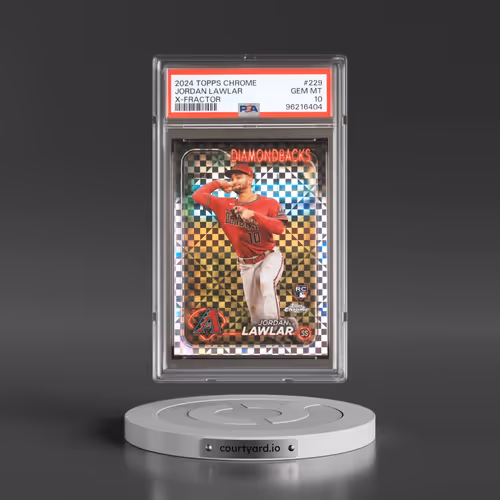 2024 Topps Chrome #229 Jordan Lawlar - X-Fractor (PSA 10 GEM MINT)