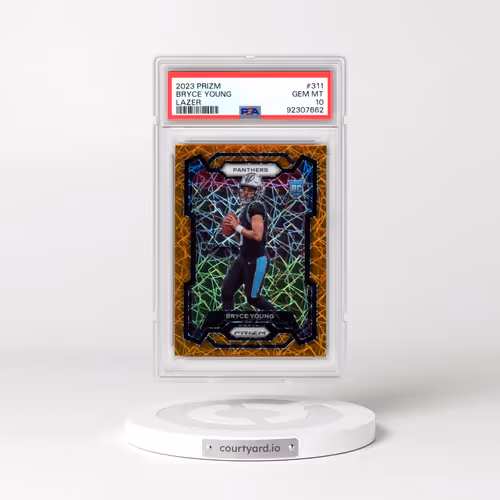 2023 Panini Prizm #311 Bryce Young - Lazer Prizm (PSA 10 GEM MINT)