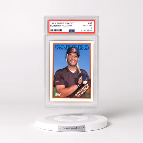 1988 Topps Traded #4T Roberto Alomar (PSA 8 NM-MT)