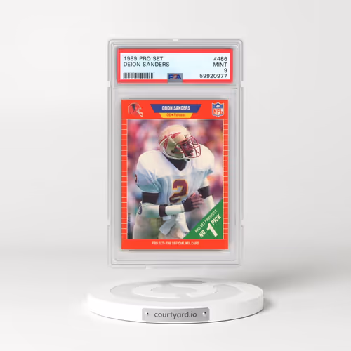 1989 Pro Set #486 Deion Sanders (PSA 9 MINT)