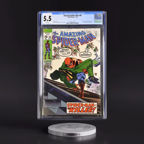 Amazing Spider-Man #90 CGC 5.5 White Pages (Marvel Comics, 11/70) - Universal