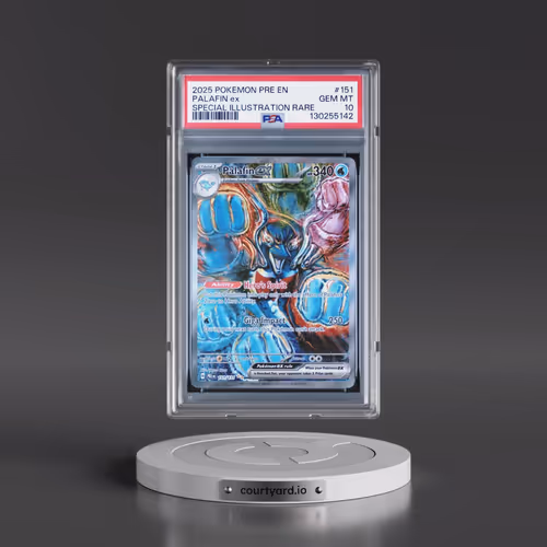 2025 Pokémon Pre EN-Prismatic Evolutions #151 Palafin EX - Holo Special Illustration Rare (PSA 10 GE