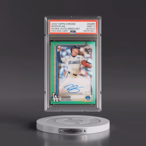 2025 Topps Chrome Rookie Autographs #RARR River Ryan - Green Refractor (PSA 9 MINT)
