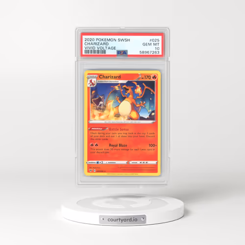2020 Pokémon Sword & Shield Vivid Voltage #025 Charizard (PSA 10 GEM MINT)