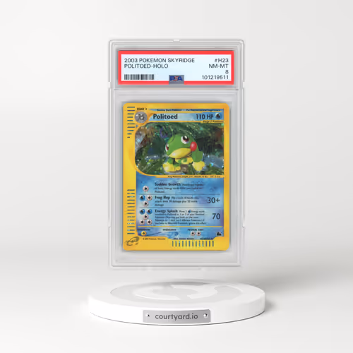 2003 Pokémon Skyridge #H23 Politoed - Holo (PSA 8 NM-MT)