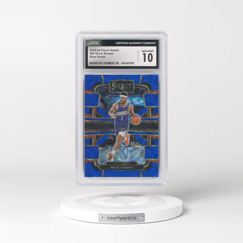 2023 Panini Select #58 Devin Booker - Blue Scope (CGC 10 GEM MINT)