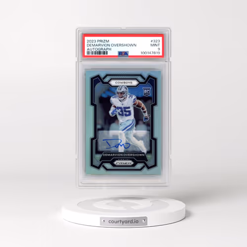 2023 Panini Prizm #323 Demarvion Overshown - Autograph (PSA 9 MINT)