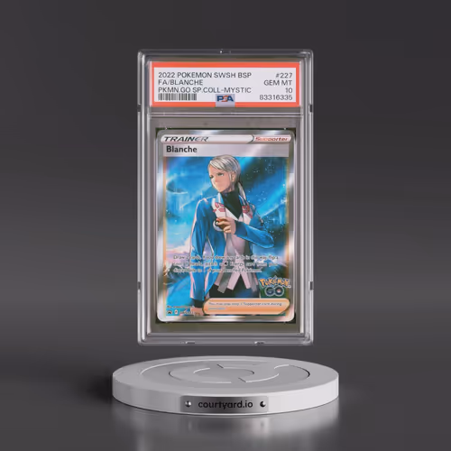 2022 Pokémon Swsh Black Star Promo #227 Blanche - Full Art Pokemon Go Special Collection-Team Mystic