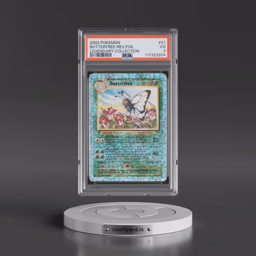 2002 Pokémon Legendary Collection #21 Butterfree - Reverse Foil (PSA 3 VG)