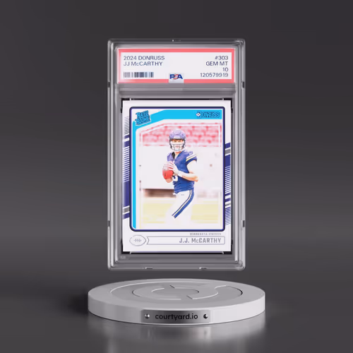 2024 Panini Donruss #303 JJ McCarthy (PSA 10 GEM MINT)