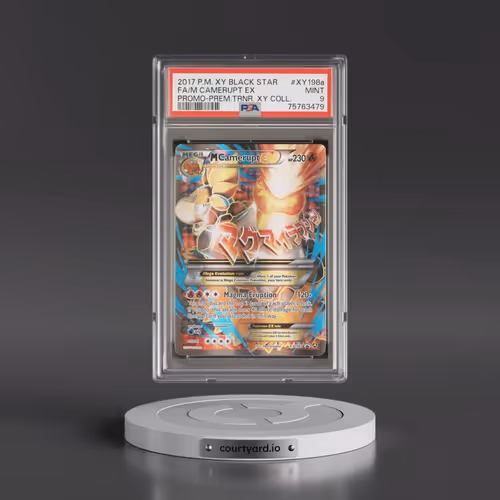 2017 Pokémon XY Black Star Promo #XY198a M Camerupt EX - Holo Full Art Premium Trainer XY Collection