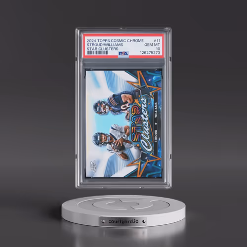 2024 Topps Cosmic Chrome Star Clusters #11 Caleb Williams/CJ Stroud (PSA 10 GEM MINT)