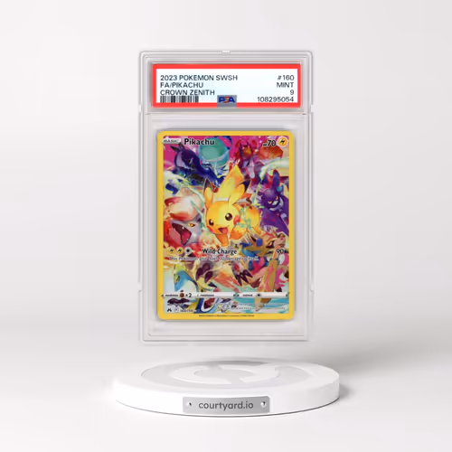 2023 Pokémon Sword and Shield Crown Zenith #160 Pikachu - Full Art (PSA 9 MINT)