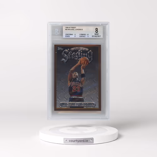 1996 Finest #50 Michael Jordan - w/Coating (BGS 8 NM-MT)