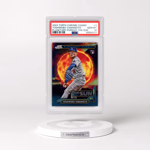 2024 Topps Chrome Cosmic Planetary Pursuit #3 Yoshinobu Yamamoto - The Sun (PSA 10 GEM MINT)