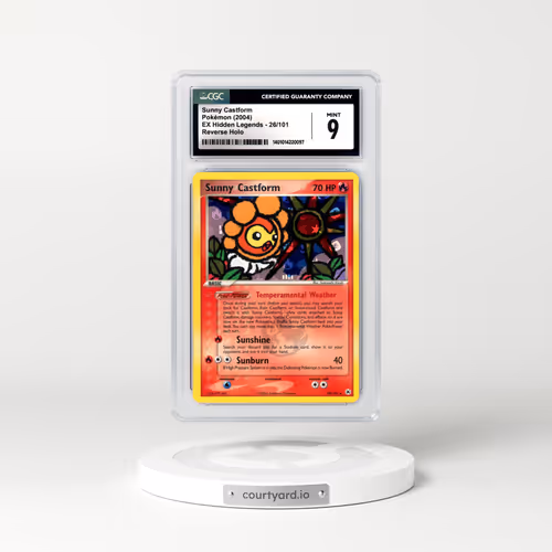 2004 EX Hidden Legends #26 Sunny Castform - Holo (CGC 9 MINT)