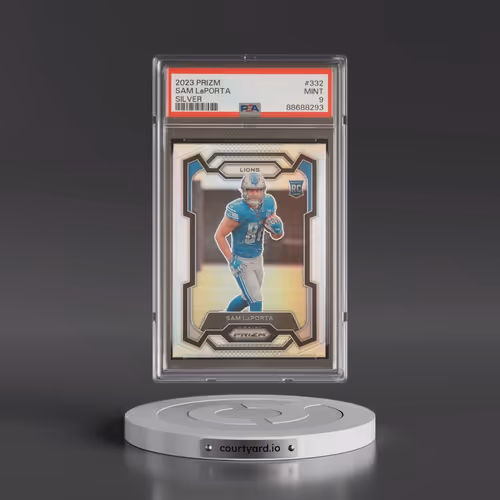 2023 Panini Prizm #332 Sam LaPorta - Silver Prizm (PSA 9 MINT)