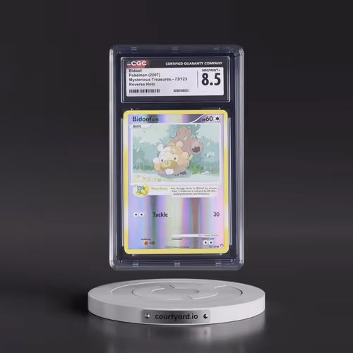 2007 Mysterious Treasures #73/123 Bidoof - Reverse Holo (CGC 8.5 NM-MT+)