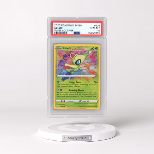2020 Pokémon Sword & Shield Vivid Voltage #009 Celebi (PSA 10 GEM MINT)