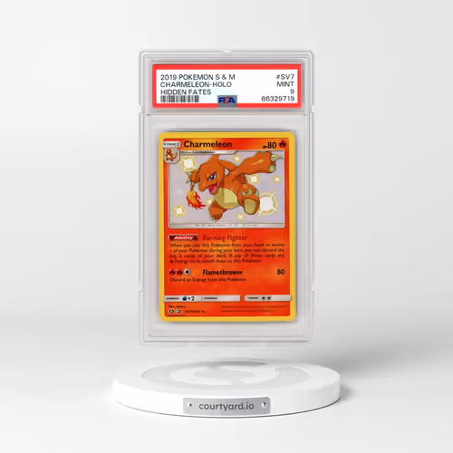 2019 Pokémon Sun & Moon Hidden Fates #SV7 Charmeleon - Holo (PSA 9 MINT)