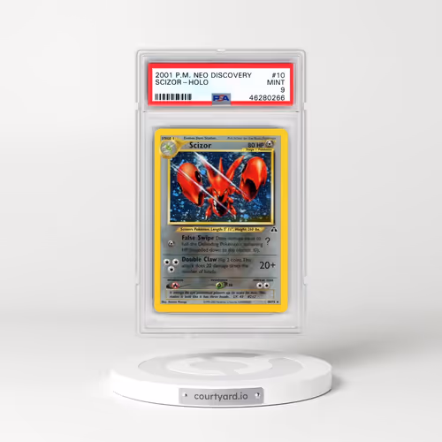 2001 Pokémon Neo Discovery #10 Scizor - Holo (PSA 9 MINT)