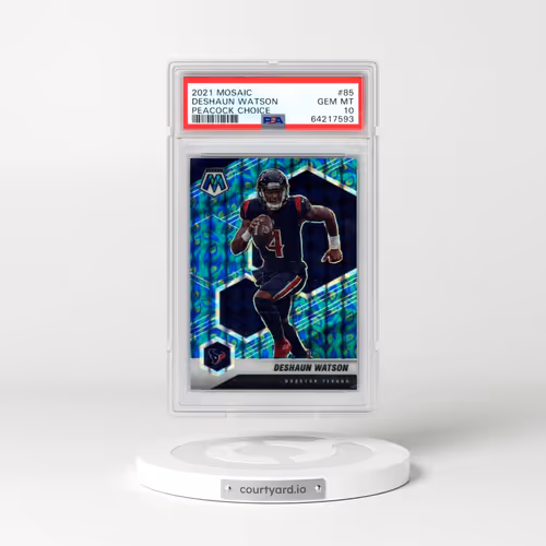 2021 Panini Mosaic #85 Deshaun Watson - Peacock Choice (PSA 10 GEM MINT)
